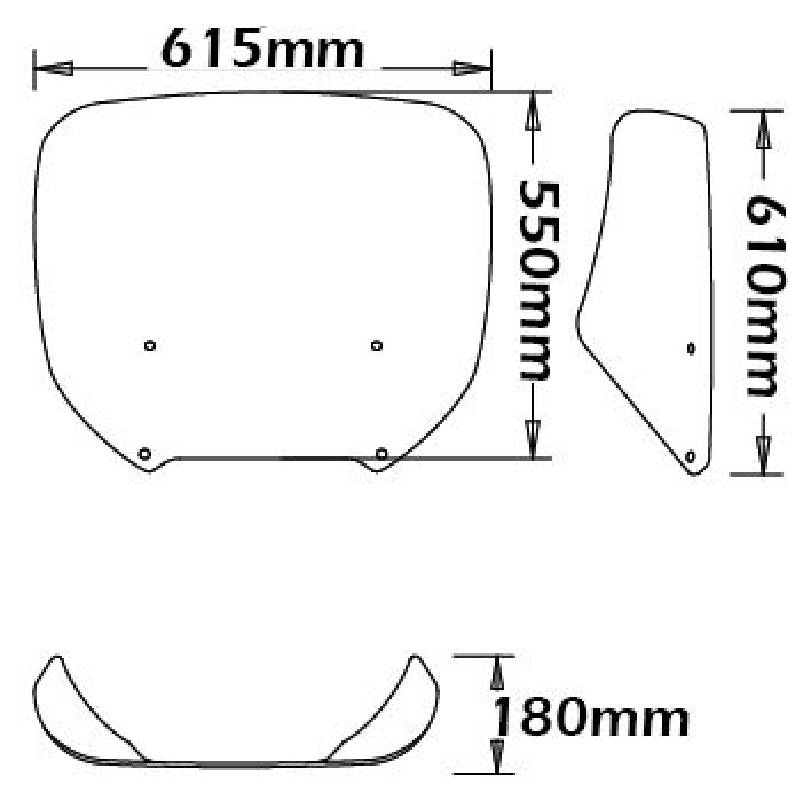 Parabrisas ISOTTA alto Bmw k1200Lt 1993-03